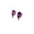 Natural Amethyst Diamond Earrings 14k Gold 3.71 TCW Certified For Sale In New York - Image 6 of 11