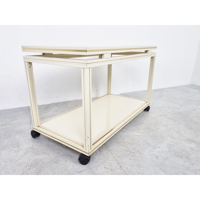 Metal Vintage Trolley by Pierre Vandel, 1980s For Sale - Image 7 of 10