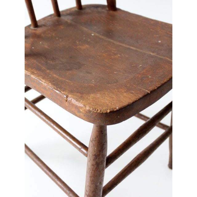 Antique Windsor Bow Back Spindle Chair For Sale - Image 14 of 14
