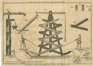 John Hinton and W. Bent, A New Water Exhausting Machine, 1758, Print
