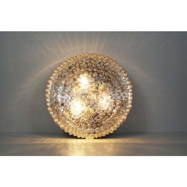 Large Vintage Bubble Glass Ceiling or Wall Lamps from Staff Leuchten, 1970s For Sale - Image 3 of 11