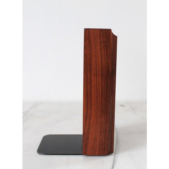Brown Vintage Lasercraft Walnut Wood Bookend For Sale - Image 8 of 10
