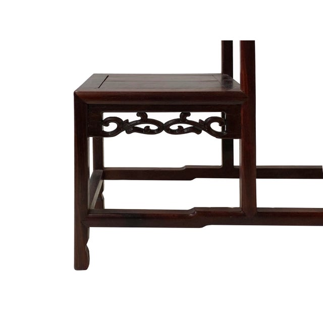 Brown Wood Step Shape Table Top Curio Display Easel Stand For Sale - Image 4 of 7