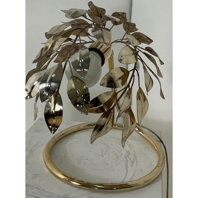 Brass Lamp in the style of Tommaso Barbi, 1970s For Sale - Image 10 of 15