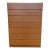 1970s Authentic Danish Modern Teak 7-Drawer Tallboy Chest by Vitze's Mobelfabrik, Denmark For Sale