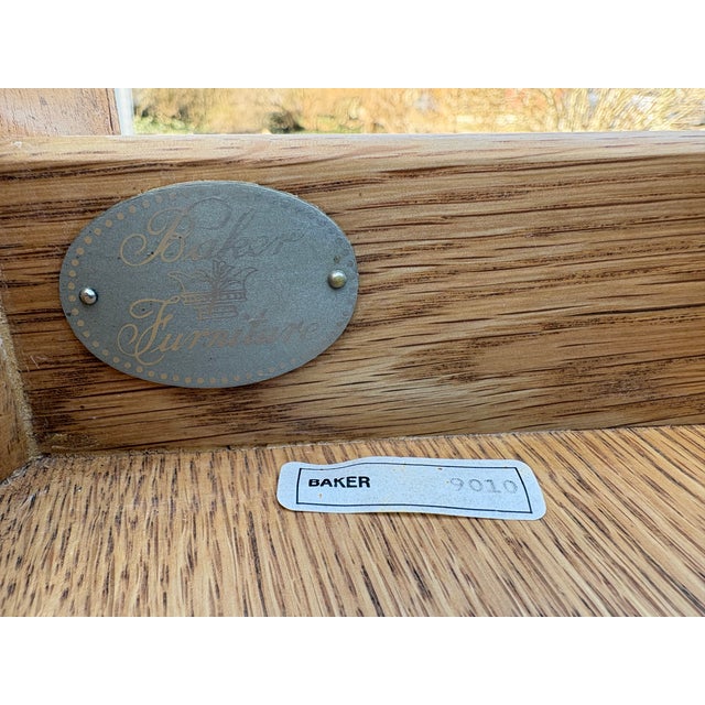 1980s Charles Pfister for Baker Furniture Oval Side/Bedside Table For Sale - Image 18 of 18