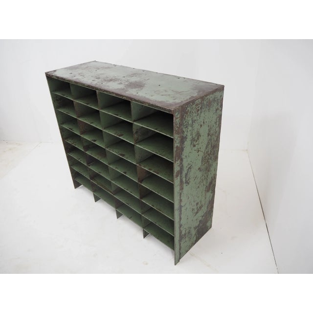 Green Vintage Industrial Storage Cabinet For Sale - Image 8 of 13