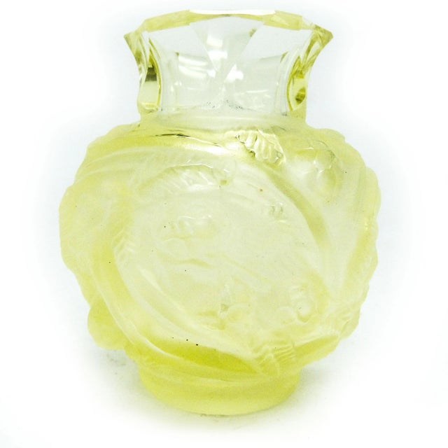 Yellow Art Deco Vase from Moser, Former Czechoslovakia, 1930s For Sale - Image 8 of 11