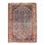 Antique Distressed Aqua Blue Malayer - 4'9" x 5'11" For Sale