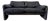 Vico Magistretti Black 2-Seater Loveseat Maralunga Sofa Cassina, Italy, 80s For Sale