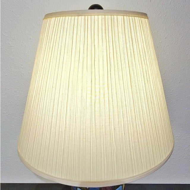 Hand Thrown and Decorated Alvino Bagni Table Lamp For Sale - Image 11 of 12