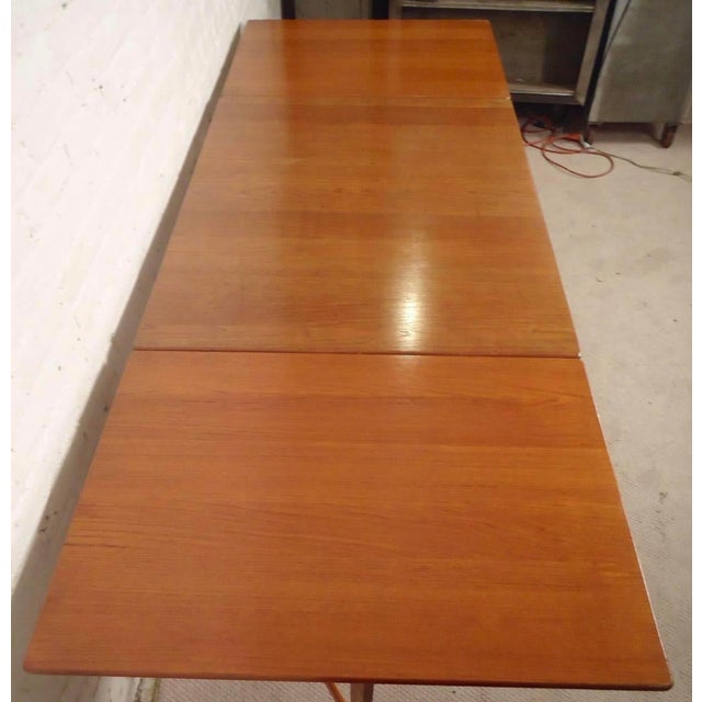 Nils Jonsson Mid 20th Century Nils Jonsson Teak Mid-Century Drop Leaf Dining Table For Sale - Image 4 of 16