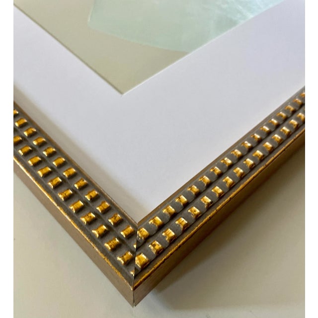 Contemporary 2023 "Sguardo" Contemporary Abstract Painting on Cotton Paper by Artist r.k. Red For Sale - Image 3 of 3