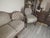 Early 20th Century Antique Hand Carved Victorian Sofa and Chair For Sale - Image 5 of 17