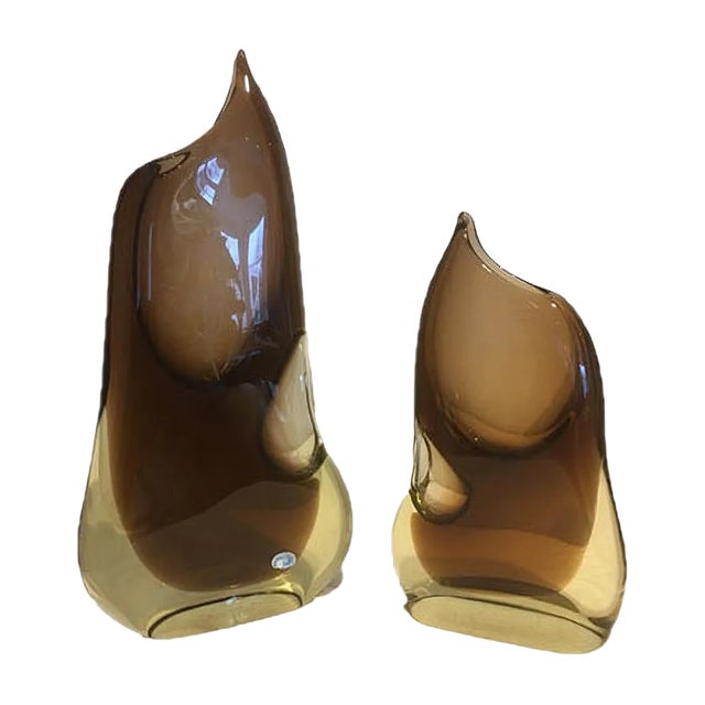 Vases from Bohemia, 1960s, Set of 2 For Sale