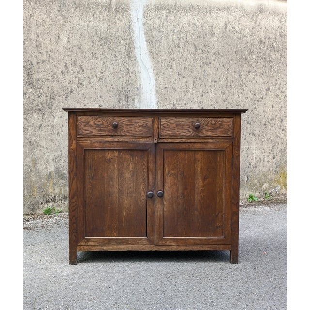 Low Antique French Buffet, 1890 For Sale - Image 12 of 13
