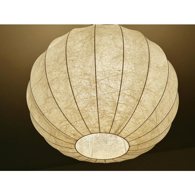 Large Vintage Cocoon Pendant Light from Goldkant Leuchten, 1960s For Sale - Image 10 of 12