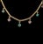 Emerald & Pink Spinel Fringe Necklace, 14k Gold For Sale - Image 4 of 10