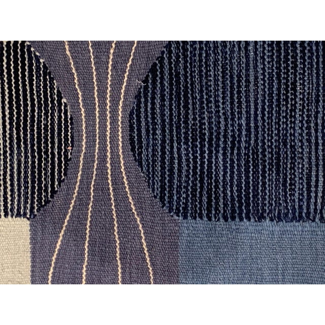 Mid-Century Modern Modern Swedish Style Flat Weave Wool Rug by Doris Leslie Blau For Sale - Image 3 of 8