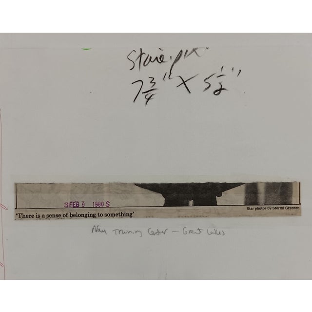 Figurative 1980 Navy Sailor Photograph For Sale - Image 3 of 3