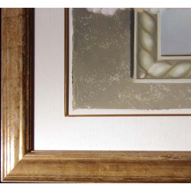 Impressionist James Jensen Original Pastel Flower With Beautiful Custom Frame Art For Sale - Image 3 of 4