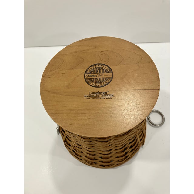 Arts & Crafts 1990s Longaberger Wine Cooler Bucket For Sale - Image 3 of 6