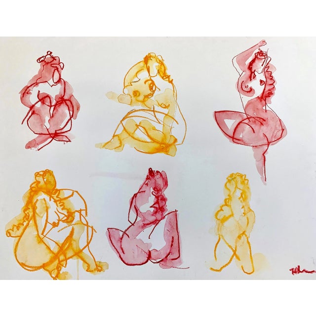 HLB Studio Cody Sketches Abstract Figurative Sketch For Sale - Image 4 of 4