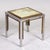 Mid-Century Modern Mid Century Side Table With Steel + Brass Frame and Marble Top For Sale - Image 3 of 10