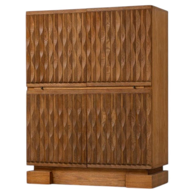 Niagara Cabinet in Oak by Maison Aurora, Belgium, 1975 For Sale - Image 17 of 17