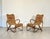 Mid-Century Modern Vintage Wicker and Bamboo Lounge Set, 1960s, Set of 3 For Sale - Image 3 of 18