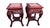 Pair of Carved Marble-Top Chinoiserie Accent Tables An extraordinary pair of carved hardwood accent tables showcasing...