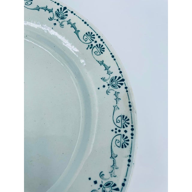 Antique Dessert Plate by Gien, France, 1955, Set of 3 For Sale - Image 6 of 10