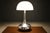 Modern 1960s Rewired Brazilian Modern Table Lamp in Chrome Metal and Acrylic Shade For Sale - Image 3 of 15