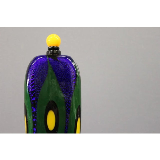Large Multi-Layered Glass Vase by Alain Guillot, 1992 For Sale - Image 4 of 7