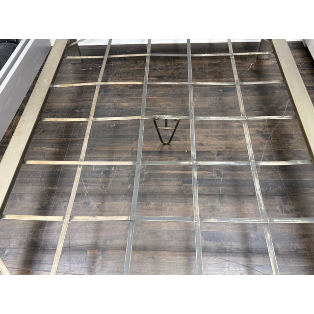 Queen Size Industrial Steel Bed Frame For Sale - Image 10 of 12