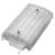 German Structured Glass and Aluminum Wall Light Lamp by Hoffmeister, 1970s For Sale