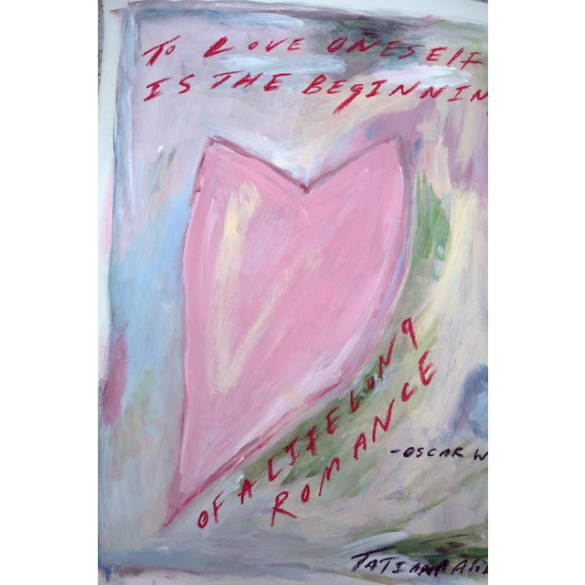 Pink To Love Oneself Is the Beginning of a Life Long Romance by Tatiana Alida - Limited Edition A2 Print For Sale - Image 8 of 8