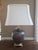 Rare, highly collectible vintage Asian table lamp, featuring an exquisite blend of materials and masterful artistry....