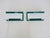 Scandinavian Green and White Shutter Wall Sconces. 1980s, Set of 2 For Sale - Image 6 of 10