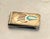 1960s-70s sterling silver southwestern-style money clip w/ turquoise inlay. Some mild patina to metal as shown but...