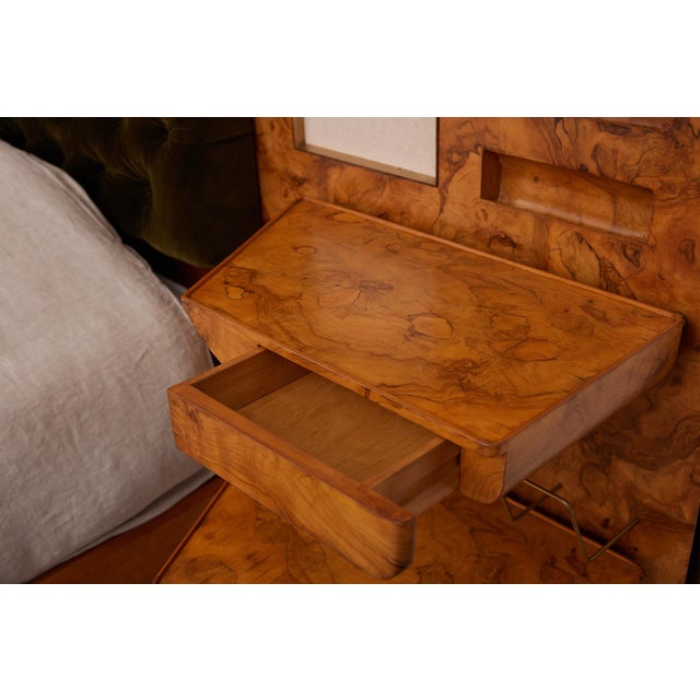 Gio Ponti Headboard and Bedframe With Attached Nightstands For Sale - Image 10 of 12