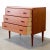 Brown Danish Teak Chest of 3 Drawers / Low Dresser For Sale - Image 8 of 12