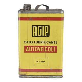 Lubricating Oil Can from AGIP, 1970 For Sale