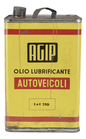 Lubricating Oil Can from AGIP, 1970