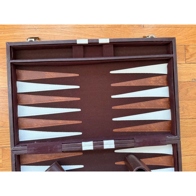 Large 23" Vintage Backgammon Complete Set For Sale - Image 4 of 8