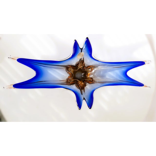 1970s Handmade Cobalt Blue Murano Glass Bowls, Italy, 1970s, Set of 2 For Sale - Image 5 of 17
