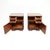 Mid-Century Modern French Art Deco Walnut Bedside Cabinets, 1930, Set of 2 For Sale - Image 3 of 12