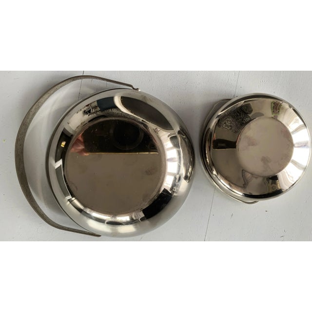 Metal Metal Bowls in Chrome from MFI, 1960s, Set of 2 For Sale - Image 7 of 13