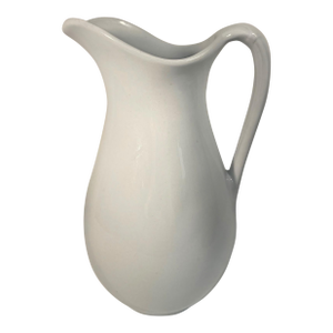 Antique 19th Century English White Ironstone Pitcher