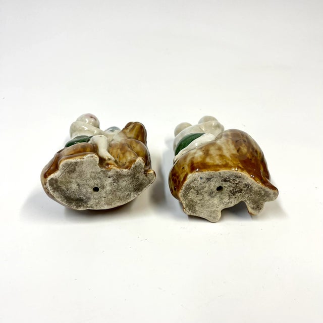 Mid 19th Century 19th Century Porcelain Vases of Babies on Lions - a Pair For Sale - Image 5 of 11